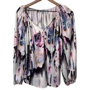 JENNIFER LOPEZ ICE ANGEL FLORAL WOMEN BLOUSE SIZE SMALL BRAND NEW WITH TAGS
